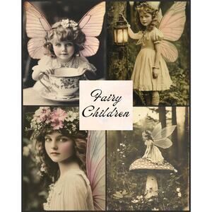 Pick 10 Little Fairy Prints Antique 4x6 Vintage Fairy Children Ephemera Photos